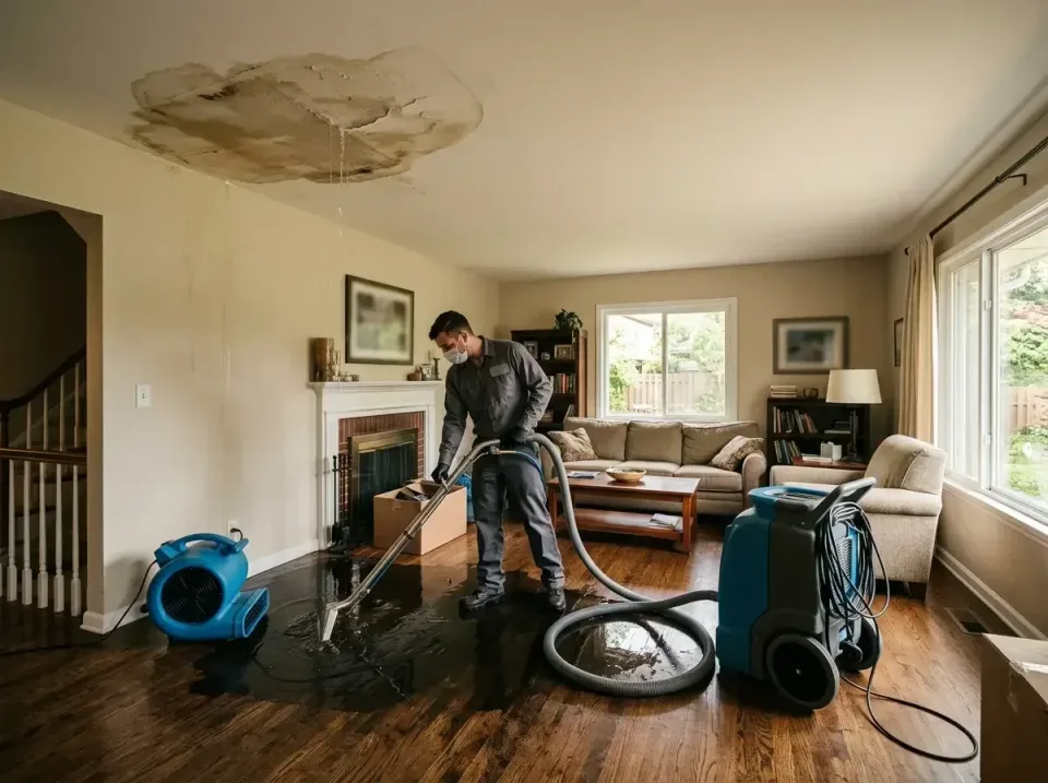 attic-pipe-burst-ceiling-drip-008 — frequently asked questions, Water Damage Restoration & Carpet Care in St. John, MO
